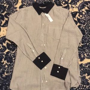 NWT! J. Crew Button Down w Cuff and Collar Detail